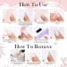 Semi Cured Gel Nails Strips 20 Stickers Nail Wraps Soft Self-Adhesive Gel Nail Stickers Salon-Quality Gel Nail Strips for Nails French Tip Manicure UV/LED Lamp Required (Glitter-87) - Buy Online on GoSupps.com