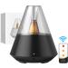 JIAWEN 150ML Ultrasonic Cool Mist Essential Oil Diffuser - Air Fresh Aromatherapy Humidifier with LED Candle Light for Home & Office in Black - Buy Online on GoSupps.com