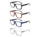 BOSAIL Set of 4 Reading Glasses Blue Light Filter Spring Hinge High Quality Fashion Comfortable for Men and Women 3.0 4 Colors 3.0 x