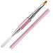 Dual-Ended Gel Brush & Picker Mwoot Stainless Steel 2 in 1 Designs Gel Brush Gel Manicure Nail Tool for Gel Acrylic Nail Extension