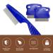 Portable 3-Part Flea Comb for Cats & Dogs - Effective Flea & Lice Removal Grooming Tool (Blue) - Buy Online on GoSupps.com