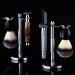 GRUTTI Deluxe Chrome Safety Razor and Brush Stand Holder - Stainless Steel Shaving Brush Stand for Shaving Accessories - T-shaped Design (Silver) - Buy Online on GoSupps.com