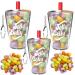 3 x VSTAR 5 Flavour Bubble Tea Mix Mini Cup Keyring 65g