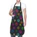 Sweetshow Cute Dog Apron with 2 Pockets and Adjustable Neck Waterproof Kitchen Cooking Dog Grooming Aprons for Women Men Dog Paw 2