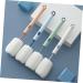Solustre 4-Piece Sponge Cup Brush Set | Flexible Bottle Cleaning Brushes for Glassware Baby Pots & Milk Cups - Long Handle PP Cleaning Tools - Buy Online on GoSupps.com