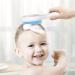 Silicone Baby Hair Brush & Comb Set with Mirror - 3 in 1 Grooming Kit for Newborns, Toddlers, Infants - Super Soft - Blue - Buy Online on GoSupps.com