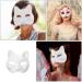 Dechous 9-Piece DIY Cat Mask Set | Blank White Pappmach Masks for Halloween & Cosplay Party Accessories - Hand Painting Craft - Buy Online on GoSupps.com