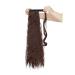 Real Hair Clip-in Ponytail Extensions | 66cm Wavy Medium Brown | Magic Wrap Around for Women - International Shipping - Buy Online on GoSupps.com