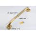 Bathroom Handrails Safety Support Grab Bar Toilet Accessible Disabled Copper Anti-slip Grab Bar Wall-mounted Bathroom Handle - Buy Online on GoSupps.com