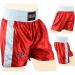 Men's Boxing Shorts for Training & Fitness | MMA Kickboxing Trunks - Red/White - Medium - Buy Online on GoSupps.com