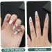 minkissy 3 Sets nail ring Finger Jewelry Women Ring Gift rings for women Finger Tip ring for women nail jewels women s rings red suits womans rings ladies gifts Zinc alloy white girl Miss 2X0.9X0.9CM White - Buy Online on GoSupps.com