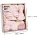 Baluue 3 Sets Dry Hair Towel Set Home Shower Ball Esponjas Para El Cuerpo Bath Ball Pink Twisted Yarn - Buy Online on GoSupps.com