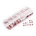 Healeved 1 Box Nail Jewelry Drill Crystals Decor Ab Glass Rhinestones Sticker Gems Gemstones for Nails Nail Diamonds Rhinestones Manicure Tools Nail Plastic Nail Stickers Love Red 13X5X1cm Red