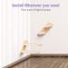 BEBOBLY Reversible Cat Climbing Shelf | Wall Mounted Cat Stairs Ladder | 4 Step | Eco-Friendly Sisal Rope | Perch Platform | Scratching Post | Activity Tree - Buy Online on GoSupps.com