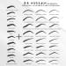 DOKONIMO Eye Brow Stamping Kit - Dark Brown | 34 Reusable Stencils | Waterproof Eyebrow Tinting for Beginners - Buy Online on GoSupps.com