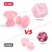 IDEAYARD Gua Sha Mushroom Massage Tool Set - Natural Rose Quartz for Face & Eye Wrinkle Removal | Spa Treatment (2 Pieces) - Buy Online on GoSupps.com