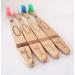 Kids Bamboo Toothbrush Crayon Set - Eco-Friendly, Soft Bristles, Non-BPA | Educational Bonus | 4 Pack - Buy Online on GoSupps.com