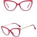 KDOQ TR90 Cat Eye Blue Light Blocking Glasses for Women - Anti Eyestrain Computer & Gamer Eyewear in Red - International Shipping Available - Buy Online on GoSupps.com