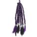 Boxing Braided Hair Extension Boxing Hair Extension Long Safe for Outdoor Use for Women (Balck Purple) - Buy Online on GoSupps.com