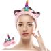 VALICLUD Unicorn Makeup Headband Cute Shower Hairband Women Girls Spa Headband for for Washing Face Spa Makeup Shower Bath Sports Pink - Buy Online on GoSupps.com