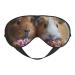SSIMOO Guinea Pigs and Cupcakes Sleep Mask-Adjustable Breathable Fashionable Eye Mask for A Comfortable Sleep Experience Black