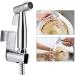 Handheld Toilet Bidet Sprayer - Stainless Steel Bathroom Shower Water Spray Head for Cleaning G1/2 - Buy Online on GoSupps.com