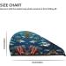 Super Absorbent Sharks Under The Sea Hair Cap for Girls - Quick Dry Elastic Wrap for Long Thick Hair - Buy Online on GoSupps.com