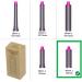 SPARES2GO 40mm 1.6 Inch x 135mm Barrel Compatible with Dyson Fits Airwrap Hair Styler (Nickel/Fuchsia) - Buy Online on GoSupps.com