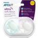 Philips Avent SCF210/03 Ultra Soft Pacifier for 0-6 Months - Arctic White/Green 2 Pack | International Shipping Available - Buy Online on GoSupps.com