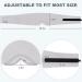 100% Handmade Cotton Sleep Mask for Women Men - Double Thickened Nose Wing - Light Gray - Buy Online on GoSupps.com