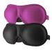 REEBENT 3D Eye mask for Sleeping Machine Washable  Sleep Mask for Women  Blinder Blindfold Airplane(Black+Rose)