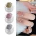 Metallic Painted UV Gel Nail Polish 3 Colors 3D Nail Art Creative Elastic Metallic Painted Glue Soak Off Nail Polish Home DIY Manicure Nail Salon Varnish Golden Silver Rose Golden