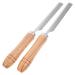 Warmhm 2 pieces of shaver holder meat hair remover pig poultry hair remover stainless steel spatula stainless steel tweezers Hand puller sound clip hair removal blades clip hair razor