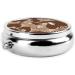 Rooster & Chicken Print Mini Round Pill Box | 3 Compartment Travel Organizer | Portable Medicine Case for Home & Office - Buy Online on GoSupps.com