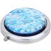 GlassOfVenice Murano Glass Millefiori Folding Compact Mirror - Aqua Silver - Buy Online on GoSupps.com