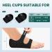 Plantar Fasciitis Heel Protector - Welnove Arch Support Heel Cups for Pain Relief | Cushion Inserts for Women 7-10.5 & Men 6.5-9.5 - Black Small - Buy Online on GoSupps.com