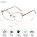 ADEWU Cat Eye Glasses for Women - Chic Gold Frames with Blue Light Filter - Stylish Prescription-Free Fake Glasses for Parties - Buy Online on GoSupps.com