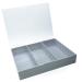 HIOPOIUYT Transparent Dustproof Box For False Nails Art Keep Your Masterpieces Clean Adjustable Dividers Easy To Carry Protective Case For Nail Products Light Grey