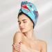 Floral Flamingo Microfiber Hair Towel | Soft Super Absorbent Quick-Dry Wrap for Long Curly and Thick Hair - International Shipping - Buy Online on GoSupps.com