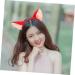 COLLBATH Fox Ears Headband Cow Ears Headband Cat Ear Hair Band Fox Costume Fox Hair Band Deer Ear Headband Dog Ears Headband Fox Hair Hoop Faux Fur Ears Headband Fox Ears Cosplay Red Fabric One Size Red - Buy Online on GoSupps.com