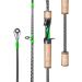 Soougayilang fishing rods graphite spinning rods easily 2 sections cork handles Wurfroden Sweetwater and salt water for pike perch pikeperch trout green-casting fishing rod 2.1-m-fast