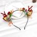 Unicra Christmas Flower Antlers Headband for Women & Girls - Elk Deer Animal Horns Hairpiece for Halloween - Buy Online on GoSupps.com