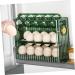 Egg Storage Box Egg Holder for Fridge Egg Preservation Holder Organizer for Refrigerator Household Green 26X20X10CM - Buy Online on GoSupps.com