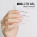 Beautilux Builder Nails Gel - Clear Hard Gel for Nail Extensions 50g Long Lasting & Self-Leveling Perfect for DIY Nail Art at Home - Buy Online on GoSupps.com