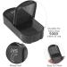 Weekly PU Leather Pill Organizer Case - AM PM Daily 2 Times a Day Vitamin Fish Oil Supplement & Medicine Holder (Black) - International Shipping Available - Buy Online on GoSupps.com
