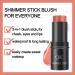 Waterproof 3-in-1 Cream Blush Stick for Cheeks, Eyes, and Lips - Long Lasting Formula for All Skin Tones (Orange) - Buy Online on GoSupps.com