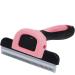 Meric Hair Deshedding Brush for Medium and Large Dogs | Pet Grooming Tool with Stainless Steel Blades | Pink - Buy Online on GoSupps.com
