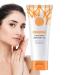 Sloane orange e whitening facial exfoliator deep cleansing for dry normal oily and combination skin facial exfoliating gel deep cleansing and
