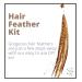 Premium Rooster Feather Hair Extension Kit - Natural Brown & Black/White Grizzly Colors - 20 Individual Extensions - Salon Grade - Includes Beads & Loop Tool - Buy Online on GoSupps.com