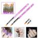 Ebanku 13-Piece Acrylic & Gel Nail Brush Set - Professional Nail Art Design Tools for UV Gel & Acrylic Painting - Buy Online on GoSupps.com